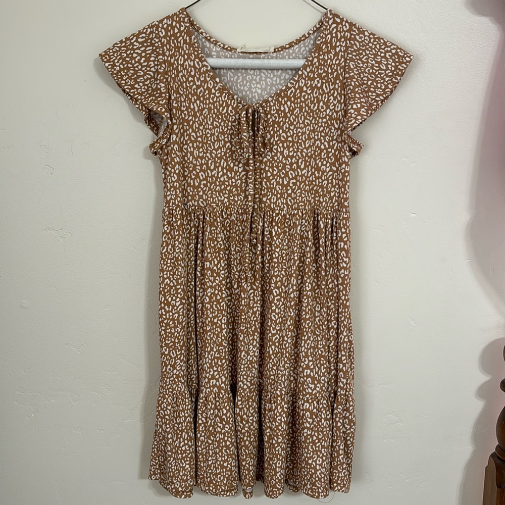Women’s small cheetah dress, never worn